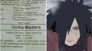 Heboh Orang Tua Ini Beri Nama Anaknya Tokoh Naruto