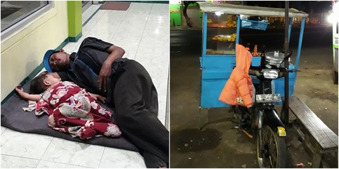 Bawa Bayi keliling Dagang Bakso Alasan Bapak Ini Bikin Terharu