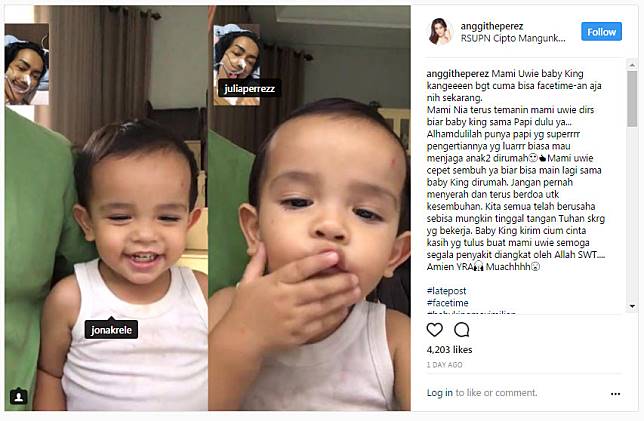 Ekspresi Bahagia Jupe Saat Video Call dengan Keponakan