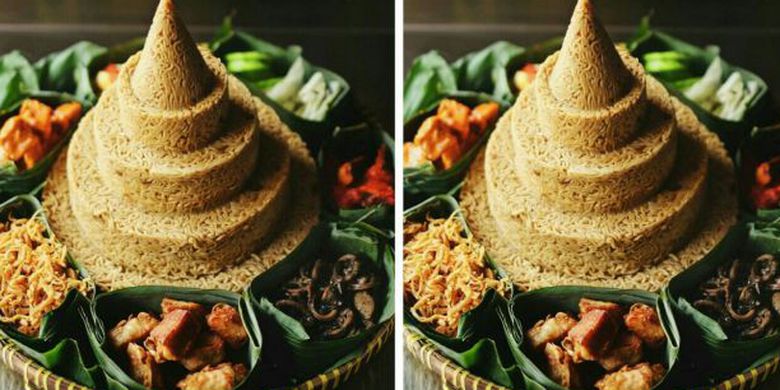 Keren, Indomie Goreng Bisa di Bikin Tumpeng Loh...