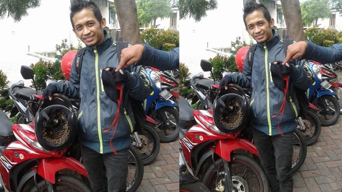 Parkir Motor Dan Tinggalkan Helm Di Jok Pria Ini Terkejut Saat Kembali