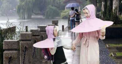 INOVASI TERBARU DARI CHINA JAS HUJAN PAYUNG, TAMPILAN YANG UNIK
