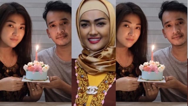 RUBEN DAN SARWENDAH BERI KUE ULANG TAHUN UNTUK MENDIANG JUPE