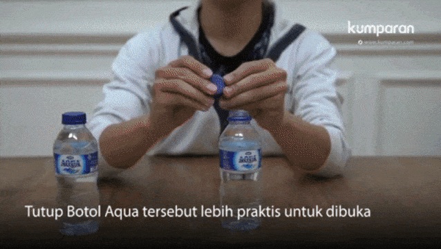 Soal Tutup Botol Aqua Banjir Pertanyaan di Twitter