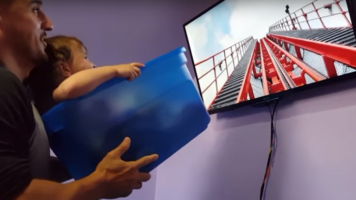 VIDEO, SANG AYAH AJAK ANAK MAIN ROLLER COASTER AKSINYA BIKIN TERHARU