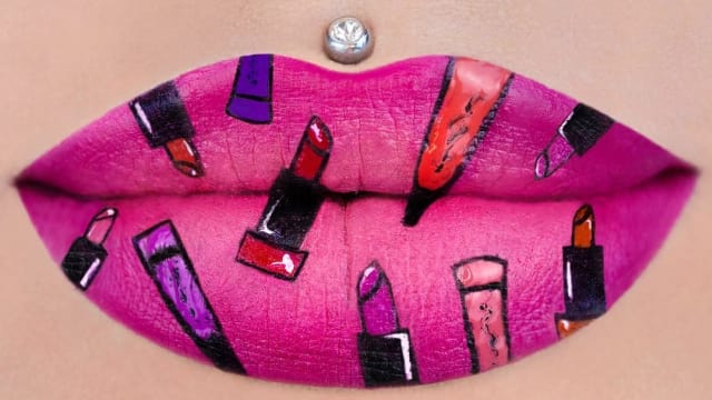 Lip Art Super Menggemaskan dari Makeup Artist Asal Los Angeles