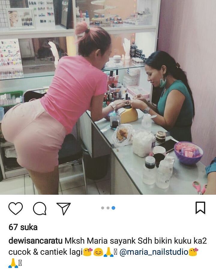 Posisi Tubuh Dewi Sanca yang Nungging Saat di Nail Art Jadi Perhatian Netizen