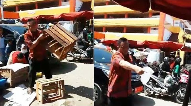 Viral Turun Dari Mobil Dinas Pria Ini Ngamuk Rusak Dagangan Seorang Ibu