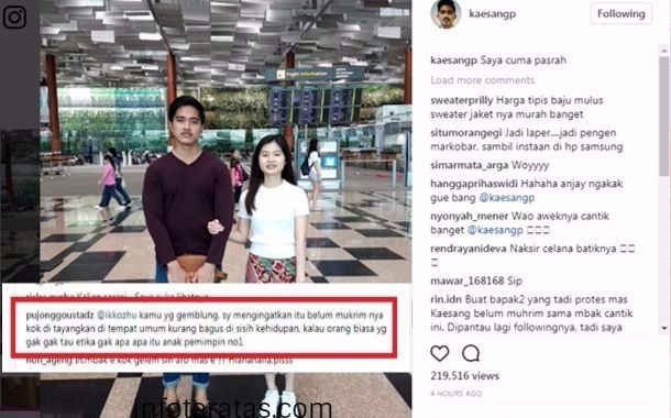 Gara-gara Posting Video Ini, Kaesang Kena Semprot Ustadz