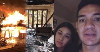 Kondisi Rumah Andre White dan Nana Mirdad Yang Terbakar