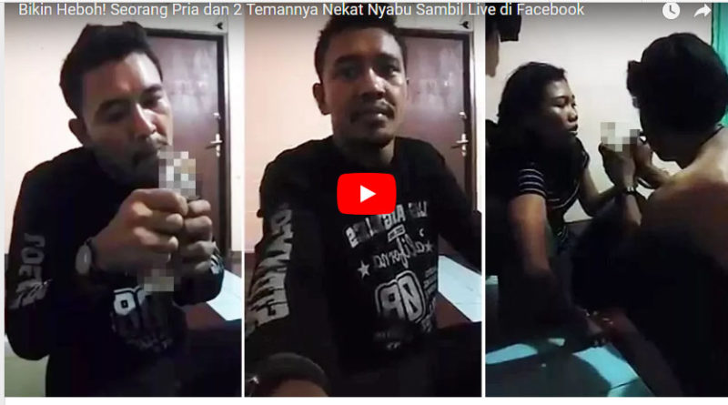 Pria Ini dan 2 Temannya Nekat Nyabu Sambil Live di Facebook