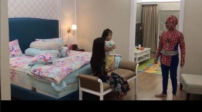 Thalia Menangis Saat Sang Ayah Ruben Onsu Jadi Spiderman