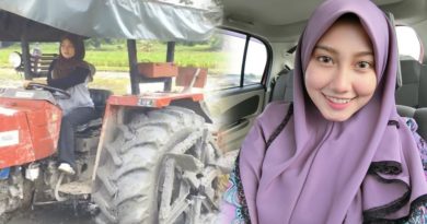 Wanita Cantik Ini Dihujat Soal Bajak Sawah Pakai Traktor