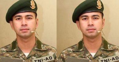Dikira Oppa yang lagi Wamil, Raffi Ahmad Pakai Seragam TNI