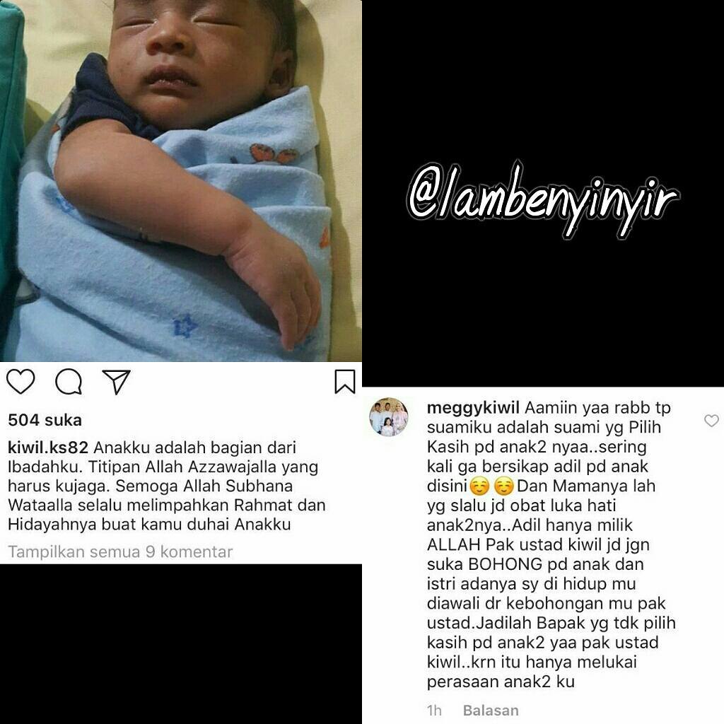 Karena Unggah Foto Ini Meggy nyesal Jadi Istri Kedua Kiwil