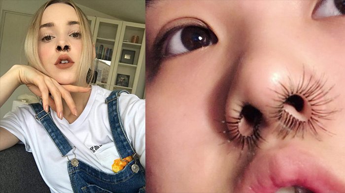 Kekinian Hair Extension Juga Dipakai di Hidung