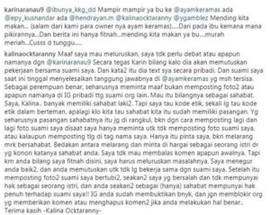 komentar dengan istri Epy Kusnandar