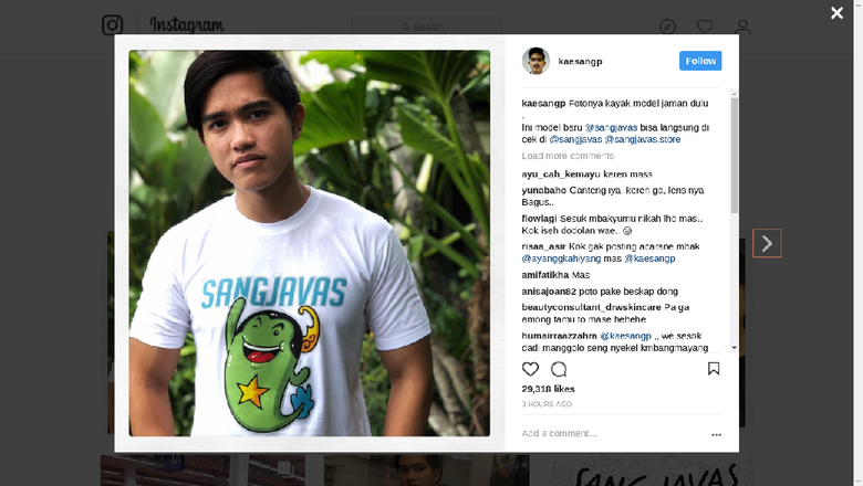Kaesang Masih Berjualan di Instagram Jelang Pernikahan Sang Kakak