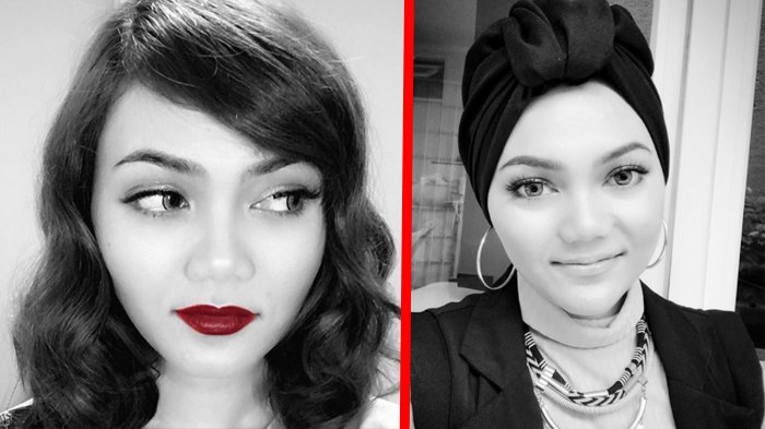 Unggah Foto Tanpa Jilbab, Rina Nose Tampil di TV