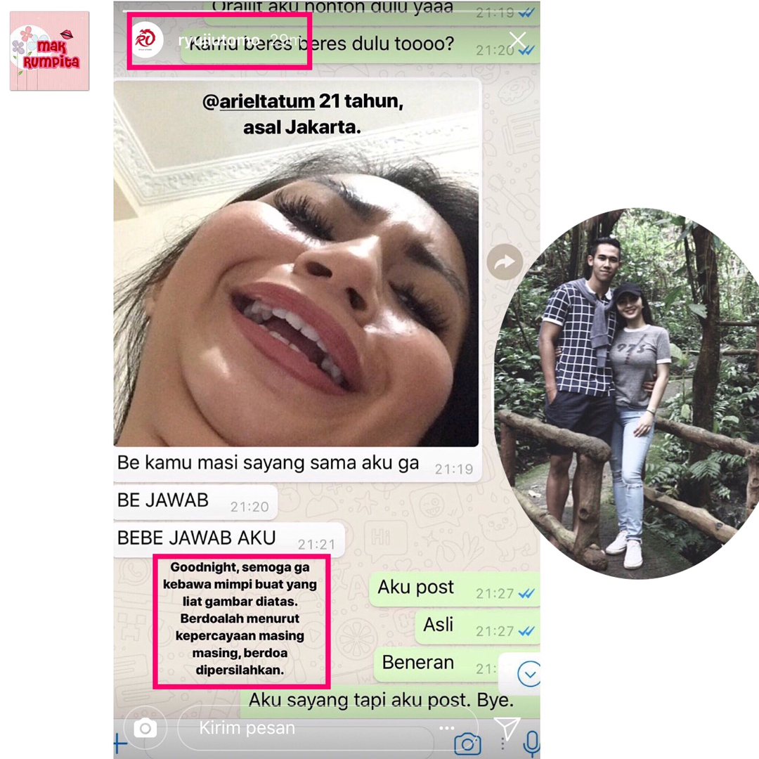 Chatting Ariel Tatum & Kekasih Beredar Bikin Panas Dingin