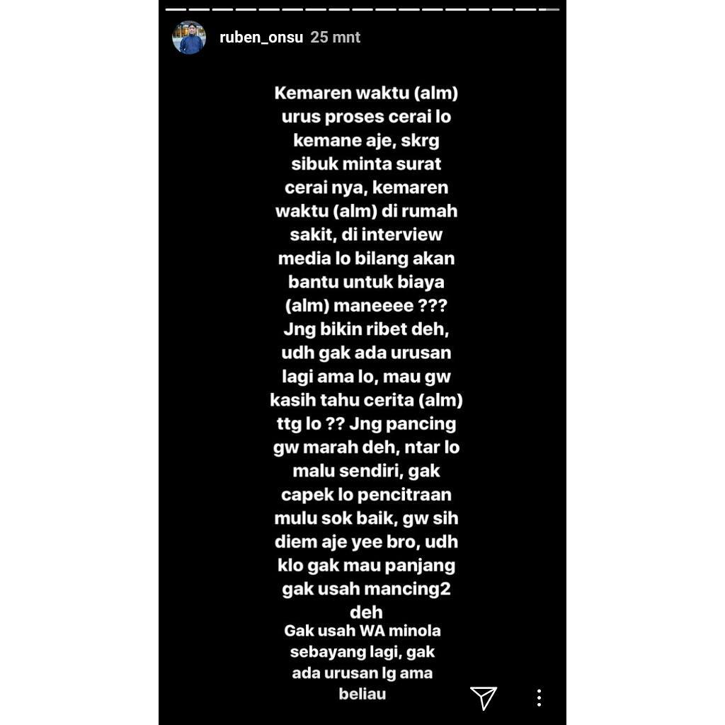 Diduga Sindir Gaston Castano Ruben Onsu Marah-marah di Medsos