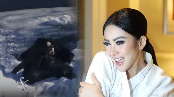 Kocak Abis, Syahrini Terpeleset Manja Saat Berlibur di Swiss