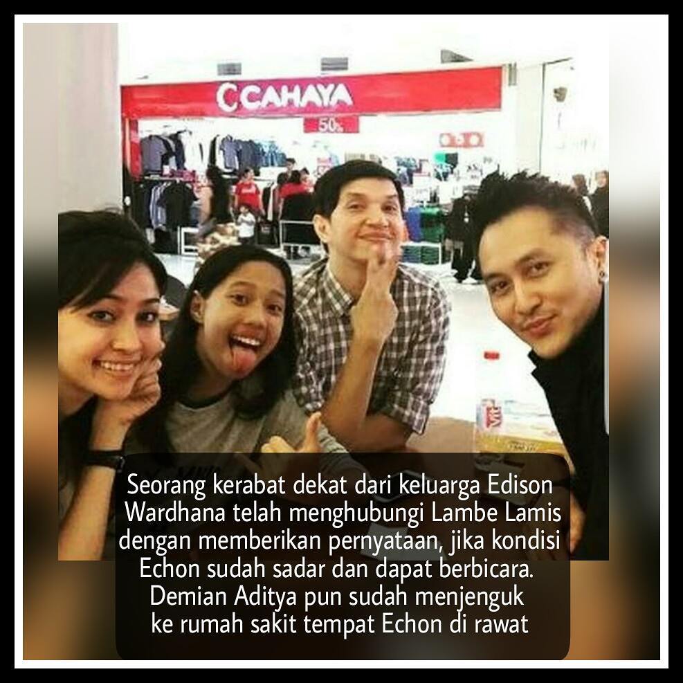 Kondisi Edison Membaik, Demian Akan Beri Klarifikasi