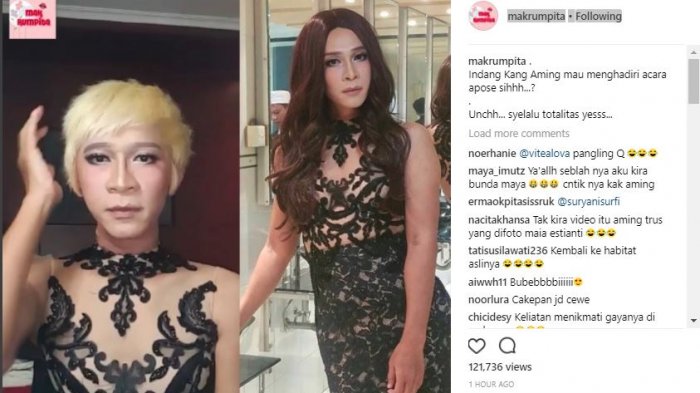 Usai berdandan Seperti Wanita Aming Dikira Maia Estianty
