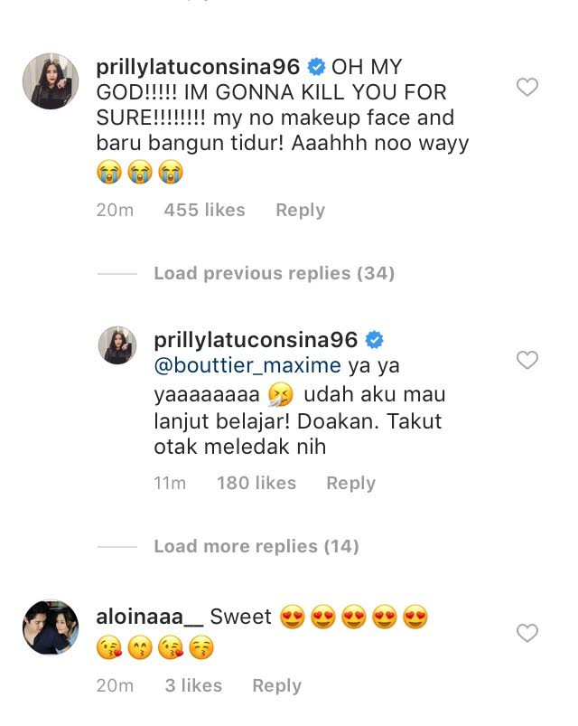 Aw! Maxime Bouttier Unggah Foto Prilly Latuconsina Saat Bangun Tidur  