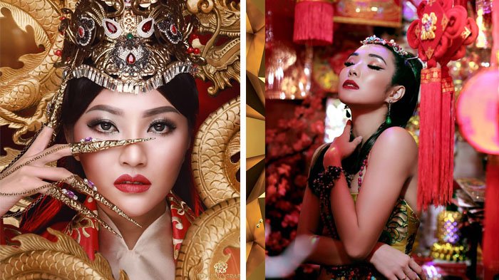 Hot Mom, Gaya Sarwendah & Gisella di Pemotretan Edisi Imlek