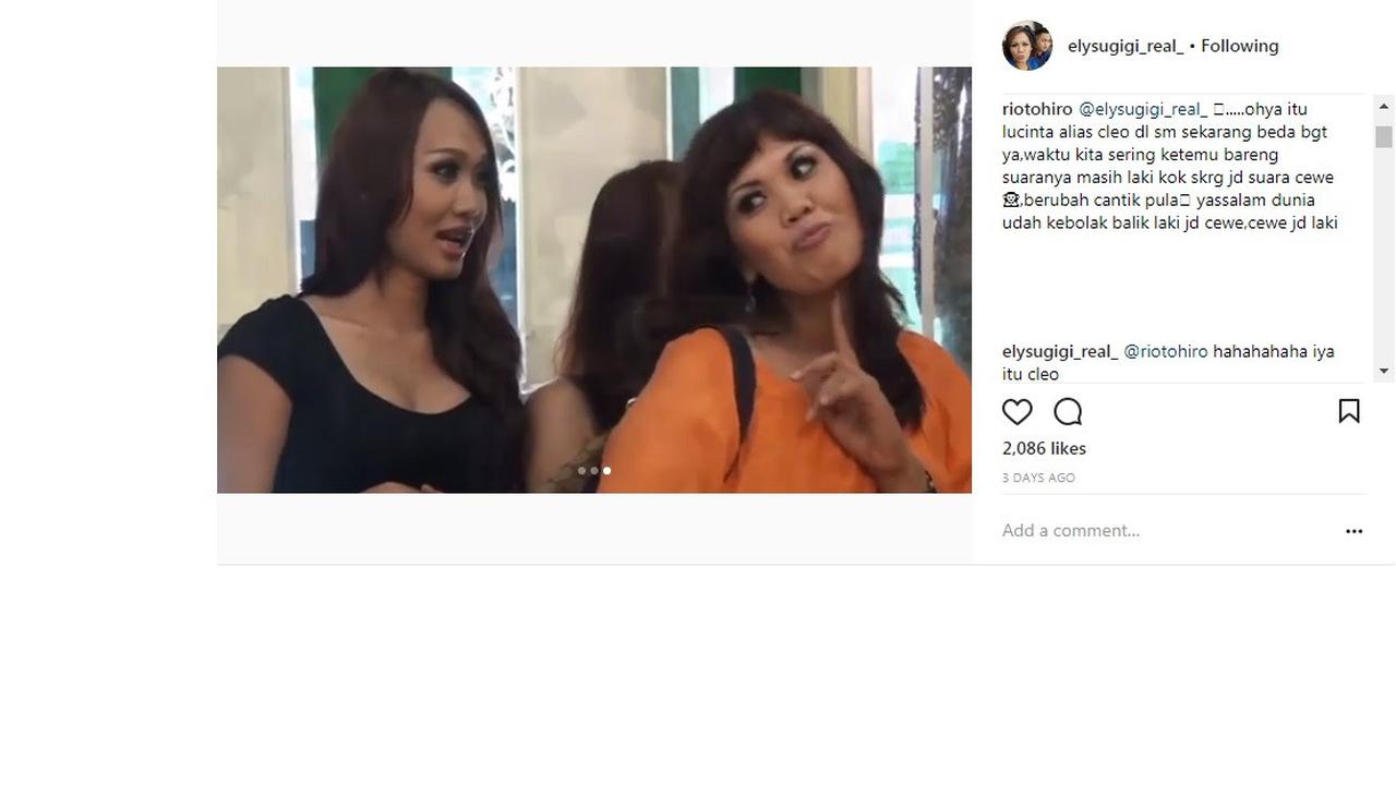 Elly Sugigi Menguak Jati Diri Lucinta Luna Sebelum Operasi