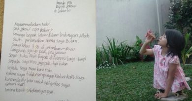 Gadis Tanpa Kaki Ini Kirim Surat dan Minta Hadiah Pada Jokowi