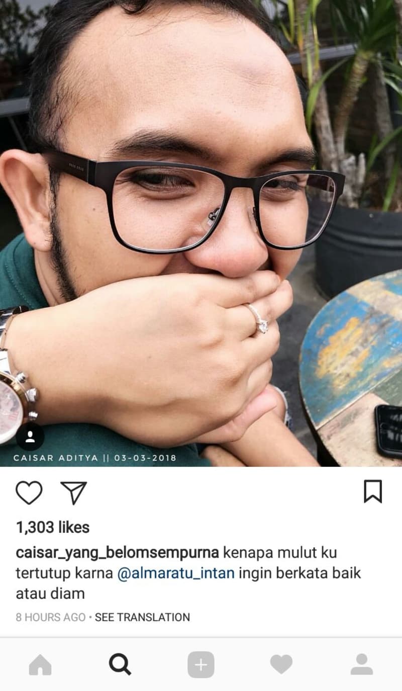 So Sweet, Caisar Di Puji Tampan oleh Pacar Barunya