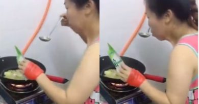 Aksi Ibu Ini Saat Mencicipi Masakannya Bikin Ngakak
