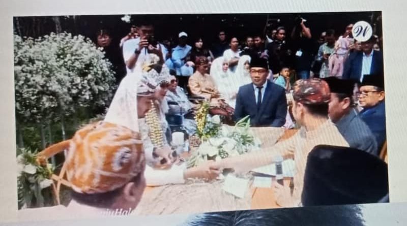 Ridwan Kamil jadi Saksi Pernikahan Syahnaz dan Jeje