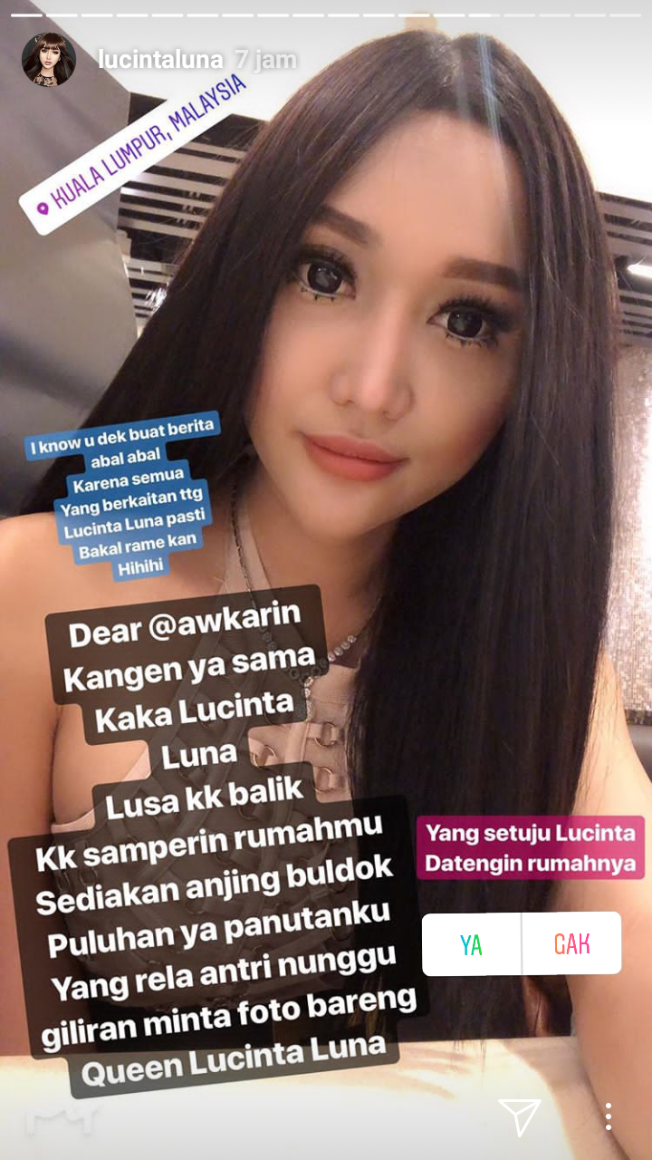 Lucinta Luna Marah Besar Disuruh Jumat-an sama Awkarin 