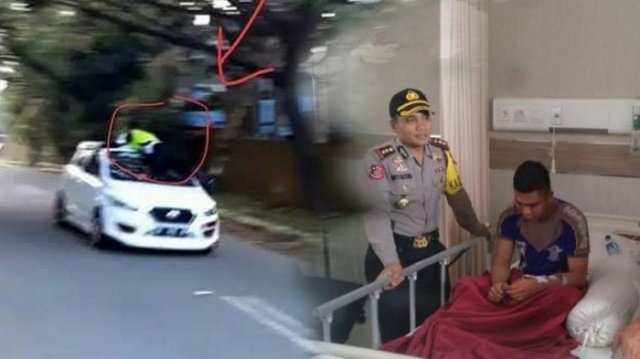 Video Oknum TNI Tabrak Anggota Polantas Saat Ditilang