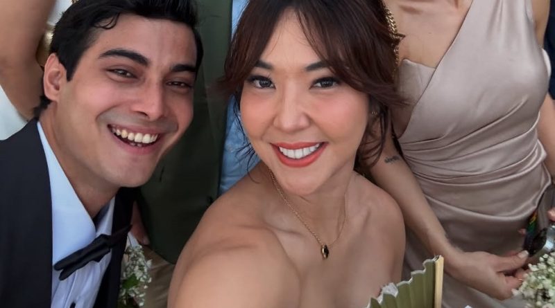 Cinta Brian dan Gisel disindir Ayu Dewi dipernikahan Luna Maya