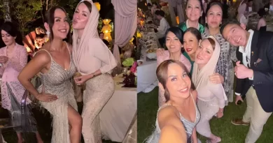Ola Ramlan kena Hujatan Netijen karena Pakai Gaun Ketat di Nikahan Luna Maya
