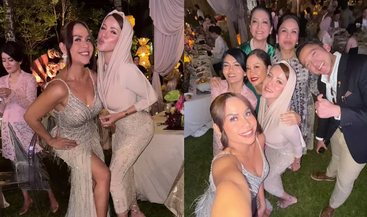 Ola Ramlan kena Hujatan Netijen karena Pakai Gaun Ketat di Nikahan Luna Maya