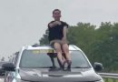 Pria ini Joget Diatas Mobil Pajero Malah Kena Tilang Rp 750 Riibu