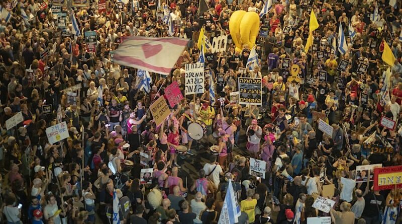 Ribuan Warga Isra*l Demo di Tel Aviv untuk Akhiri Perang di Gaza