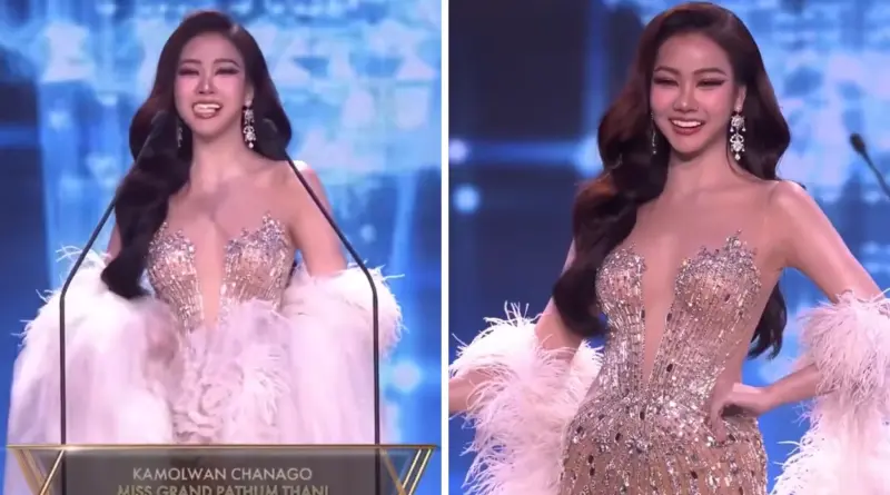 Ngakak Banget Gigi Palsu Seorang Miss Grand Thailand 2026 Mendadak Copot saat Opening Statement