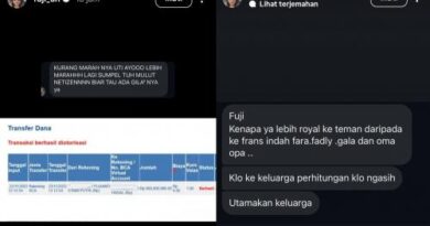 Digosipkan Pelit ke Keluarga, fuji Langsung Post Bukti Transfer Rp1 Miliar Untuk Orangtua