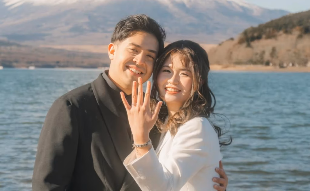 Jerome Polin Melamar Gracia Caroline di Jepang, Fuji Jadi Saksi